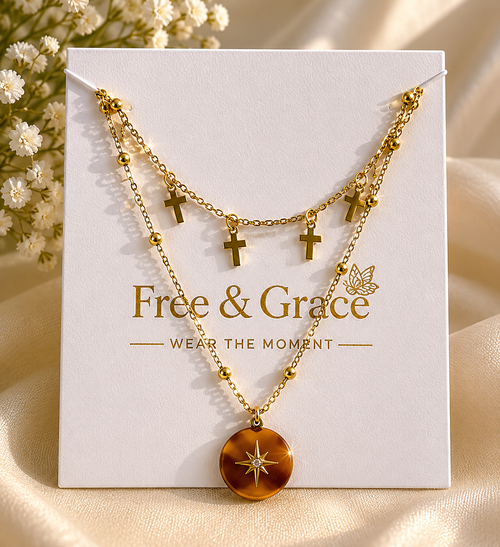Celestial Cross Layers – Gold
