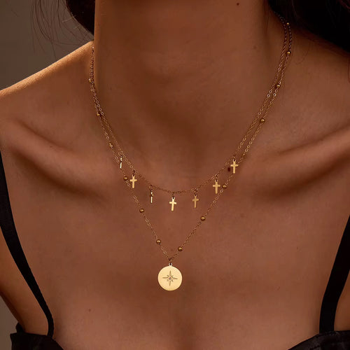 Celestial Cross Layers – Gold